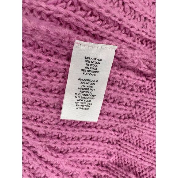 Chelsea & Theodore pink chunky knit cardigan - L - Picture 7 of 7